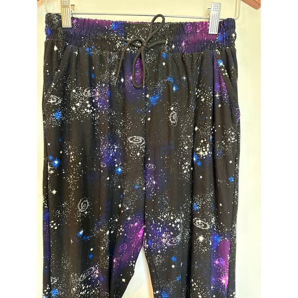 Galaxy Design Joggers Relaxed-fit with Pockets Black Cosmic Collection - Picture 5 of 6